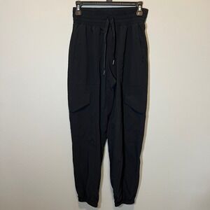 Spanx Stretch Twill‎ Cargo Joggers Black High Waist Pants XS